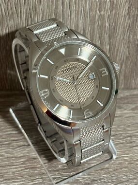 Silver Fossil Stainless Steel Men’s Watch With New Battery